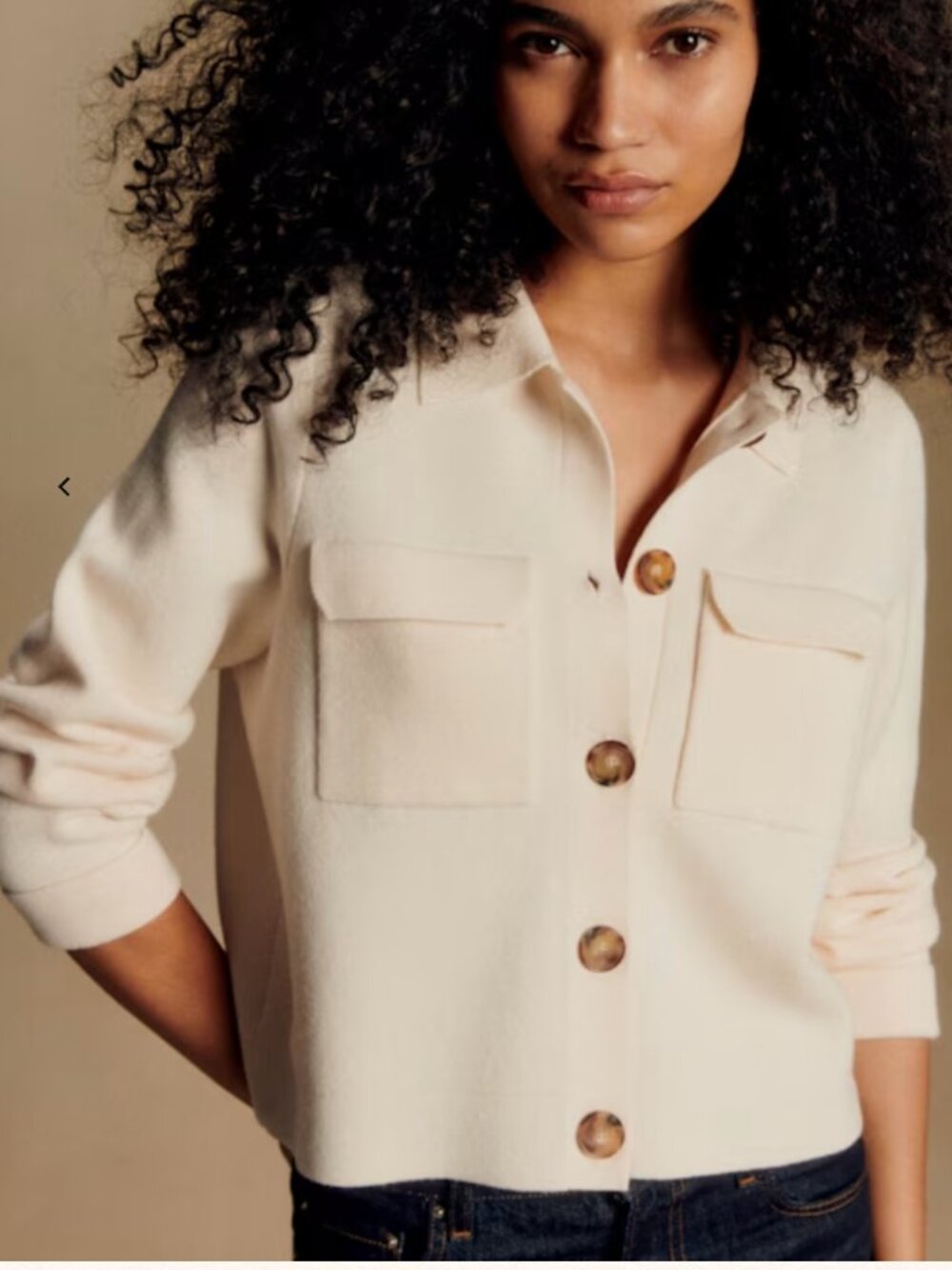 Sezane Betty Cardigan Rose sz S